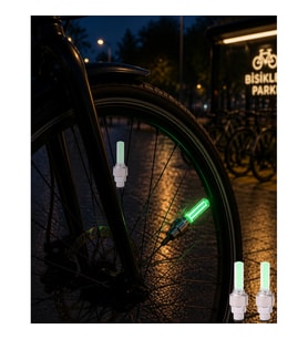 Hareket Sensörlü LED Sibop Lambası 2’li Set – Bisiklet, Motosiklet ve Araba Jant Işığı