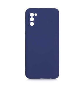 Samsung Galaxy A02S Kılıf Orj Lansman Serisi Pürüzsüz Esnek Kadife İç Kısım (Lacivert)