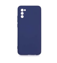 Samsung Galaxy A02S Kılıf Orj Lansman Serisi Pürüzsüz Esnek Kadife İç Kısım (Lacivert)