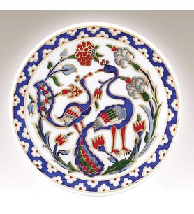 Kütahya Porselen 10 cm El Dekoru Tabak (Karışık)