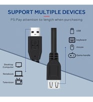 4531 Usb Dişi Erkek Uzatma Kablosu 3 Metre Usb Uzatıcı Ara Kablosu