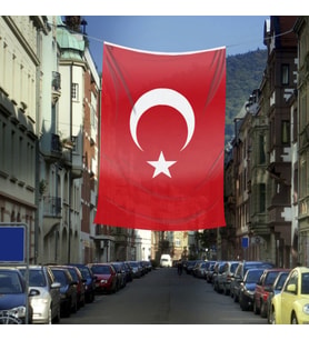 Türk Bayrağı Orijinal Raşel Kumaş 300x450 cm
