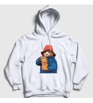 Presmono Unisex Beyaz Hat And Toast Paddington Kapüşonlu Sweatshirt 538051tt