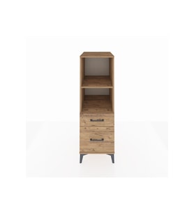 Kronos Dolap 2 Raflı 2 Çekmeceli 44x59x134 Çam-Çam