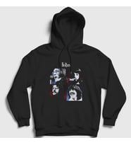 Presmono Unisex Beyaz Band The Beatles Kapüşonlu Sweatshirt 114350tt (Siyah)