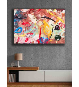 Koç stüdyo Modern tasarım kanvas tablo 50x70 (Çok Renkli)