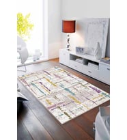 Çok Renkli Spor Kaymaz Taban Makinede Yıkanabilir Halı SY01 - 100 x 160 cm