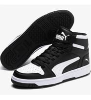 Puma Rebound LayUp SL Siyah Beyaz Unisex Basketbol Ayakkabısı SİYAH BEYAZ