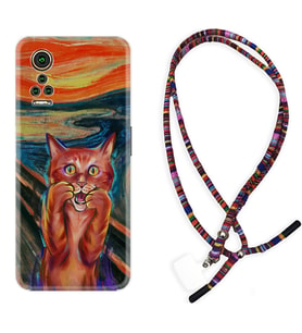 General Mobile GM 21 Pro GM 22 Pro Plus Kılıf Boyun Asklı Rasta Silikon Tablo Cat 1788