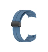 Samsung Galaxy Watch 4 44mm Uyumlu Kordon Silikon Metal Mıknatıslı Toka Zore KRD-84 Kayış
