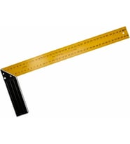 Profesyonel Marangoz Gönyesi - Alüminyum Gövdeli Paslanmaz Çelik Cetvel - L Tipi 90 Derece Hassas Ölçüm ve İşaretleme Gönyesi - Marangozlar ve DIY Tutkunları İçin (600 mm)