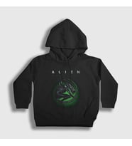 Presmono Unisex Çocuk Siyah Covenant Ridley Scott Alien Giger Kapüşonlu Sweatshirt 484437tt