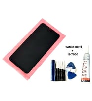 Tkgz General Mobile GM 9 Plus Uyumlu Lcd Ekran Dokunmatik + B-7000 + Tamir Seti