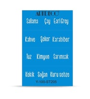 ARTDECO STENCİL A4 MUTFAK YAZILARI 205