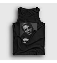 Presmono Unisex Beyaz Pose Mads Mikkelsen Atlet 555448tt (Siyah)