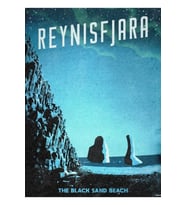 Izlanda'nın Reynisfjara Kara Kum Sahili Tablo Ahşap Poster Dekoratif