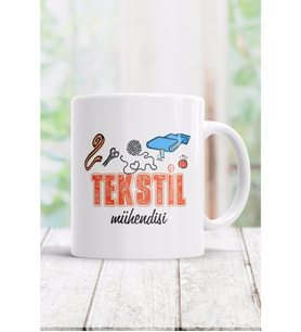 Tekstil Mühendisi isme özel Meslek kupa bardak