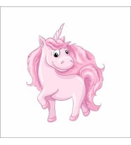 Sevimli Unicorn Sticker Duvar Sticker 30x25 CM