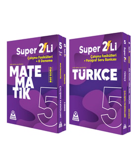 Örnek Akademi 5.Sınıf Süper İkili Matematik ve Türkçe Seti 2 Kitap