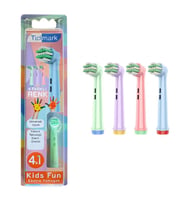 Kids Fun - Narin yumuşak Oral-B İle Uyumlu Diş Fırçası Başlığı - 4 Adet Yedek Başlık