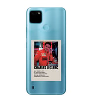 Realme C21Y/C25Y Uyumlu Charles Leclerc Desenli Şeffaf Telefon Kılıfı