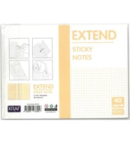 KRAF 96146 YAPIŞKANLI NOT KAĞIDI EXTEND 96x146mm (2x20) 40 YP.