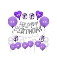 Happy Bırthday Balon Set (Mor)