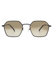 Carrera Erkek Güneş Gözlüğü - Geometrik Mat Siyah Metal Çerçeve Kahverengi Degrade Cam %100 UV Korum