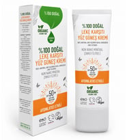 %100 Doğal Leke Karşıtı SPF 50+ Yüz Güneş Kremi