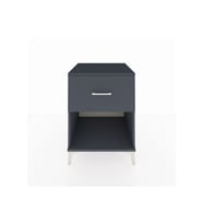 Kronos Komodin Tek Çekmeceli 60x59x80 Antrasit-Antrasit