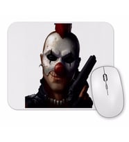 Gun and Clown Mouse Pad