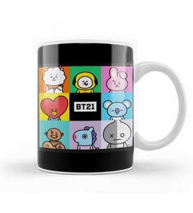 Bts Bt21 Merch Happy Time Kupa Bardak Porselen