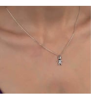 SWAROVSKİ TAŞLI ÇOCUK 925 AYAR GÜMÜŞ KOLYE