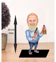 KİŞİYE ÖZEL KARİKATÜR viskici adam BİBLOSU
