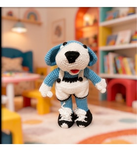 Amigurumi El Örgüsü Sevimli Köpek