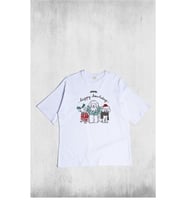 Unisex Howliday Tshirt (Beyaz)