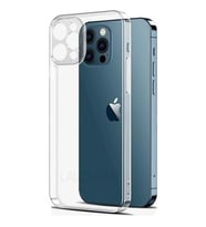 Vendas iPhone 14 Pro Max Uyumlu Kamera Korumalı Soft Şeffaf Silikon Kılıf + 5D Cam Ekran Koruyucu (Renksiz)
