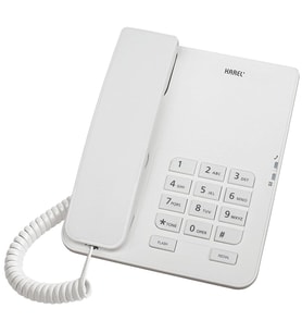 Karel TM-140 Kablolu Ekransız Krem Masaüstü Telefon