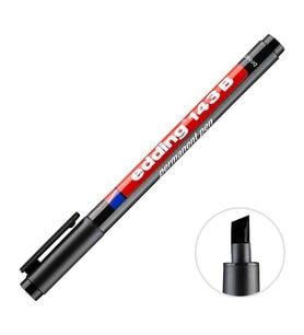 Edding Asetat Kalemi 1-3 mm Siyah