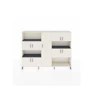 Arges Dolap 10 Raflı 9 Kapaklı 220x30x163 Aytaşı-Aytaşı/Antrasit