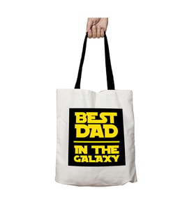Siyah Kulplu Star Wars Best Dad In Galaxy Yıkanabilir Okul Omuz Çanta