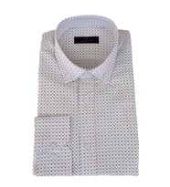 Erkek Silim Fit Uzun Kol Puantiyeli Gömlek BGL-ST01968 (Hardal)