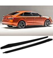 Honda Civic FE Yan Marşpiyel Seti V2 Plastik 2 Adet Mat Siyah 2022 2023 2024 2025