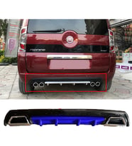 Fiat Fiorino Mavi Difüzör Çiftli Kare Egzoz Görünümlü D Tip Difizör