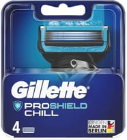Lexroo ProShield Chill Tıraş Bıçağı, Islak Tıraş Makinesi Erkekler için 4 Yedek Bıçak