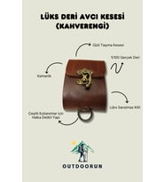 Lüks Deri Avcı Kesesi (Kahverengi)
