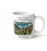 Bitlis Tarih ve Doğa Temalı Baskılı Kupa Bardak Hediye Porselen Mug
