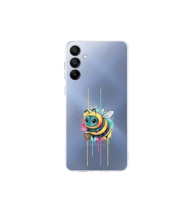 Samsung Galaxy A17 ile uyumlu Splash arı tasarımlı şeffaf silikon kılıf