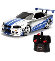 USB Şarjlı Uzaktan Kumandalı Araba Yeni 1:16 Fast & Furious Brian’s Nissan Skyline GT-R  (A.Siyah)