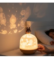 Labubu Temalı  Dönen ve Renkli Star Master Projeksiyon Gece Lambası